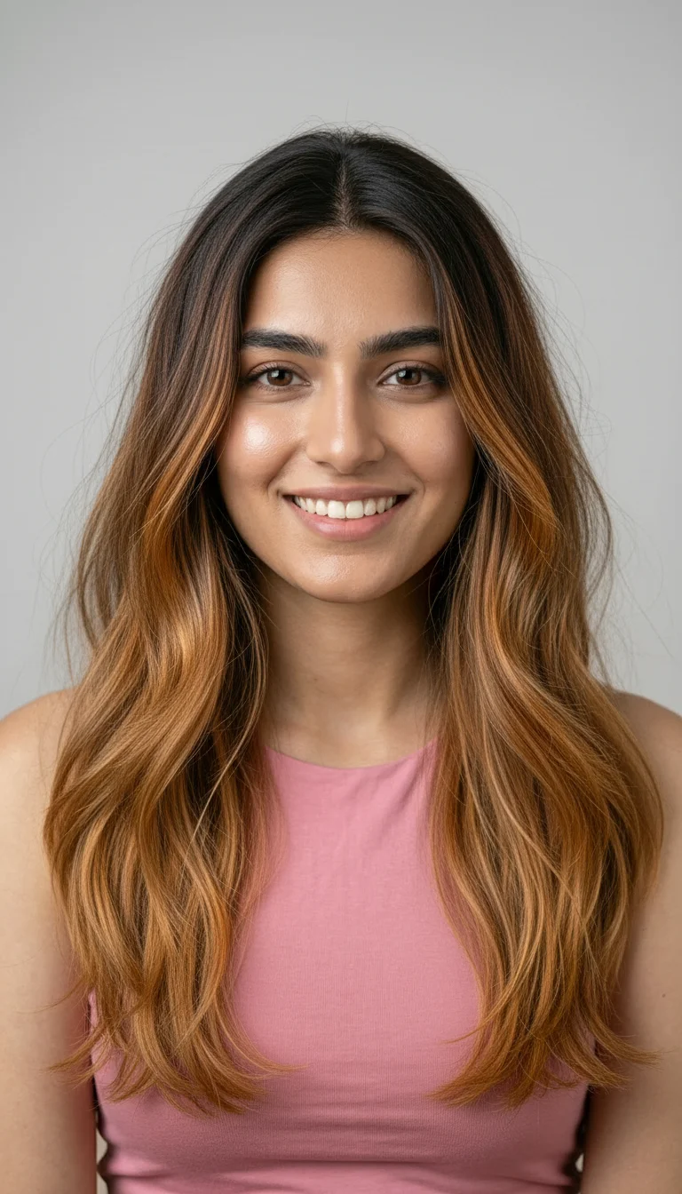 Example hair colour preview used in our beauty product showcase